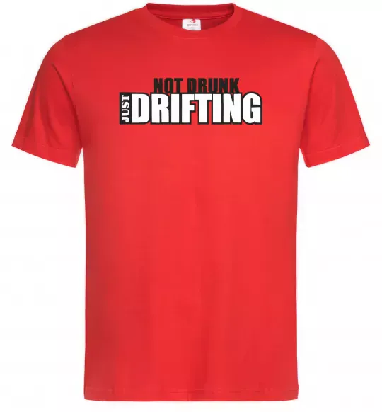 Чоловіча футболка DRIFTING Червоний фото