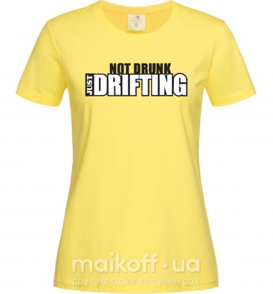Жіноча футболка DRIFTING Лимонний фото