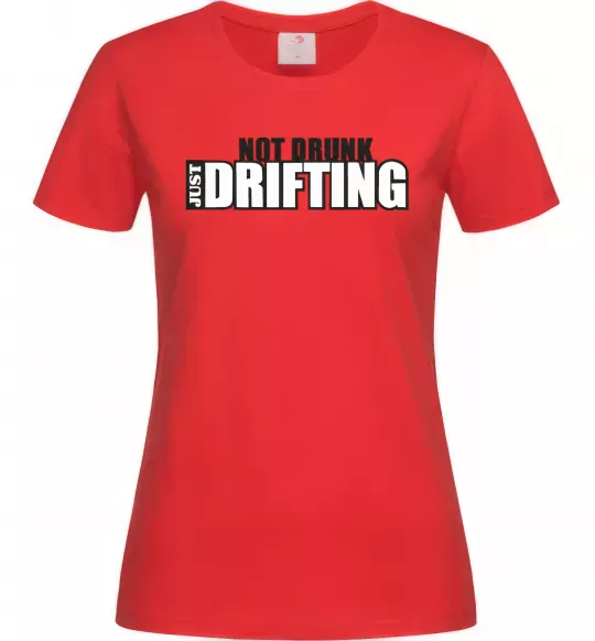 Жіноча футболка DRIFTING Червоний фото