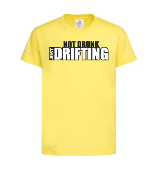 Дитяча футболка DRIFTING Лимонний фото