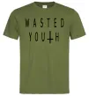 Мужская футболка Wasted Оливковый фото