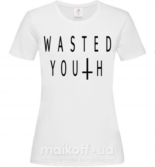 Жіноча футболка Wasted Білий фото