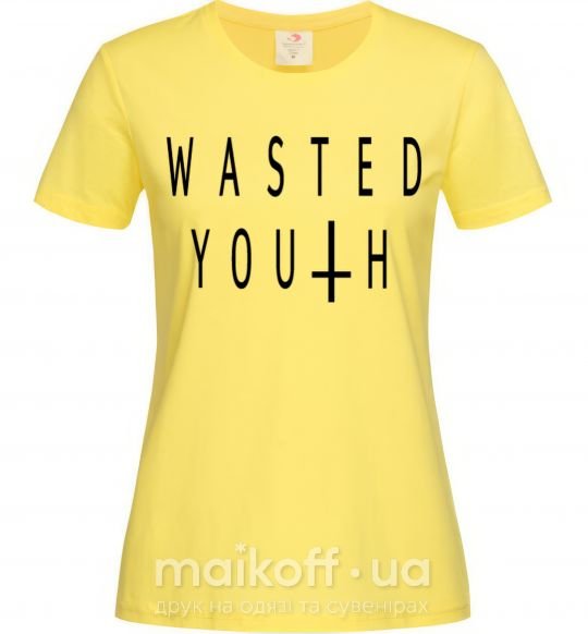 Жіноча футболка Wasted Лимонний фото
