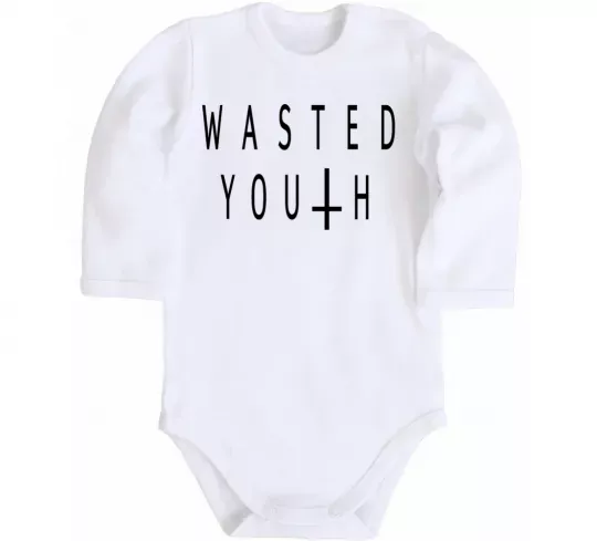 Детский боди Wasted Белый фото