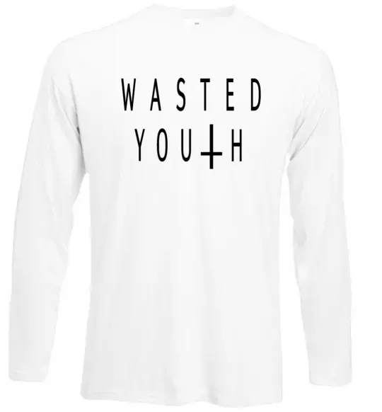 Лонгслив Wasted Белый фото