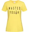 Женская футболка Wasted Лимонный фото