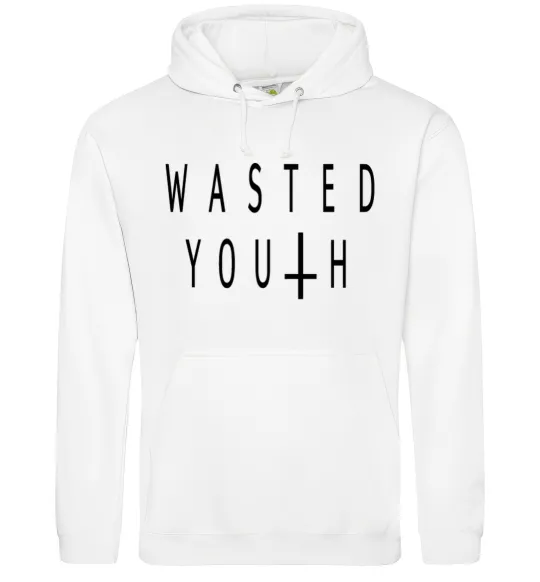 Чоловіча толстовка (худі) Wasted Білий фото