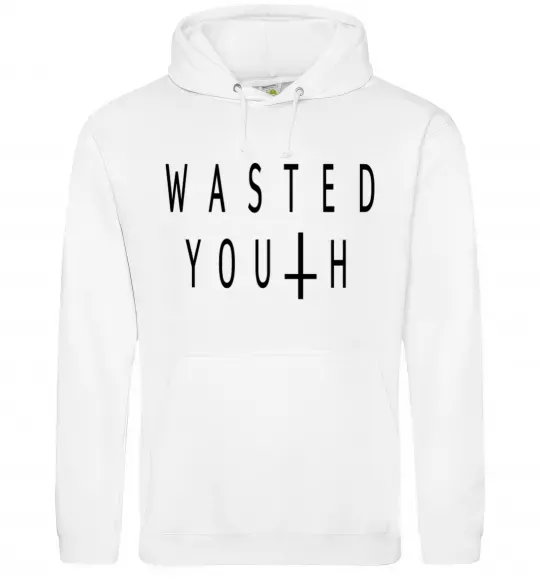 Женская толстовка (худи) Wasted Белый фото