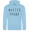 Женская толстовка (худи) Wasted Голубой фото