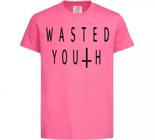 Детская футболка Wasted Ярко-розовый фото