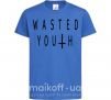 Дитяча футболка Wasted Яскраво-синій фото