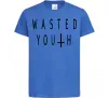 Детская футболка Wasted Ярко-синий фото