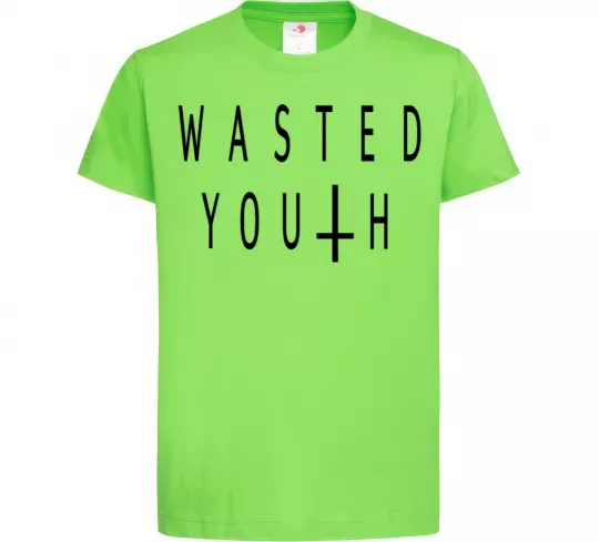 Детская футболка Wasted Лаймовый фото