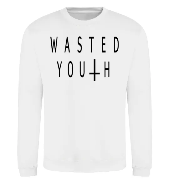 Свитшот Wasted Белый фото