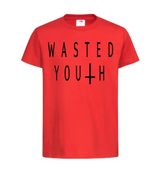 Детская футболка Wasted Красный фото