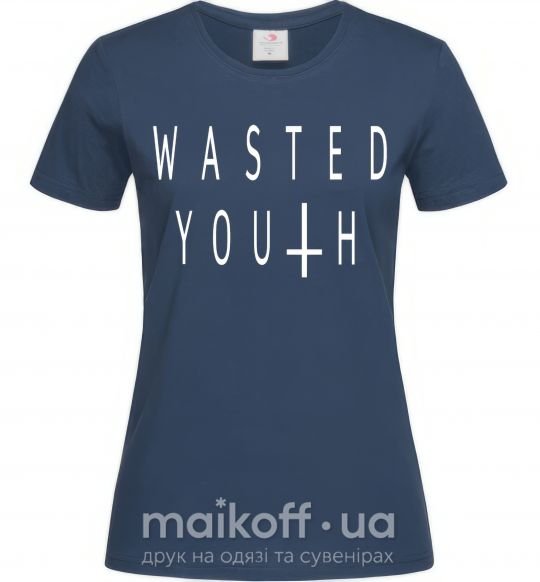 Жіноча футболка Wasted Темно-синій фото