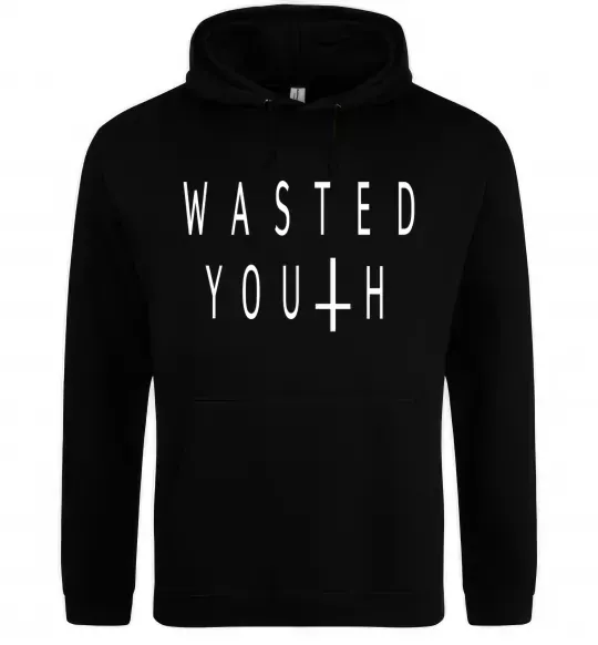 Женская толстовка (худи) Wasted Черный фото