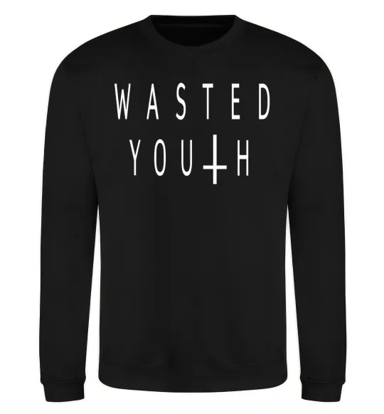 Свитшот Wasted Черный фото