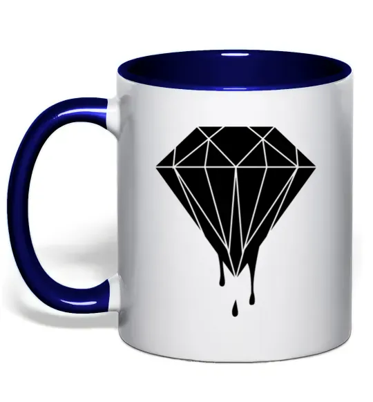 Чашка с цветной ручкой Brilliant Глубокий темно-синий фото