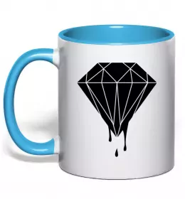 Чашка с цветной ручкой