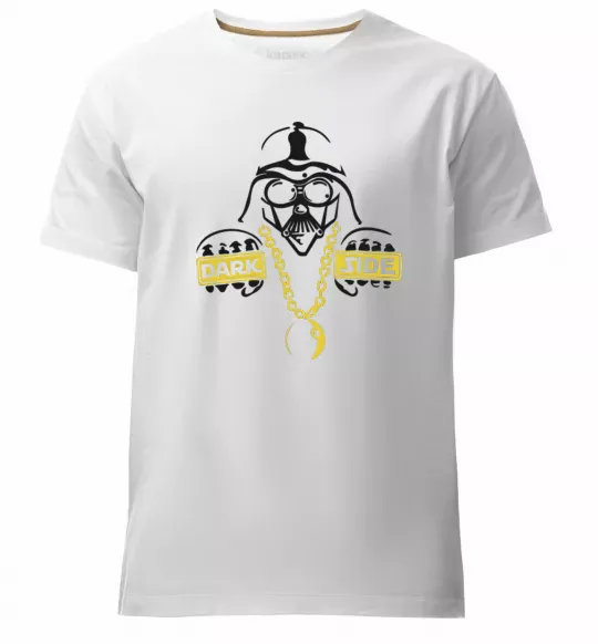 Мужская премиум футболка THE-DARK-SIDE-OF-SWAG Белый фото