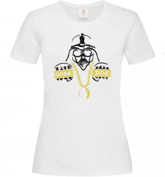 Жіноча футболка THE-DARK-SIDE-OF-SWAG Білий фото