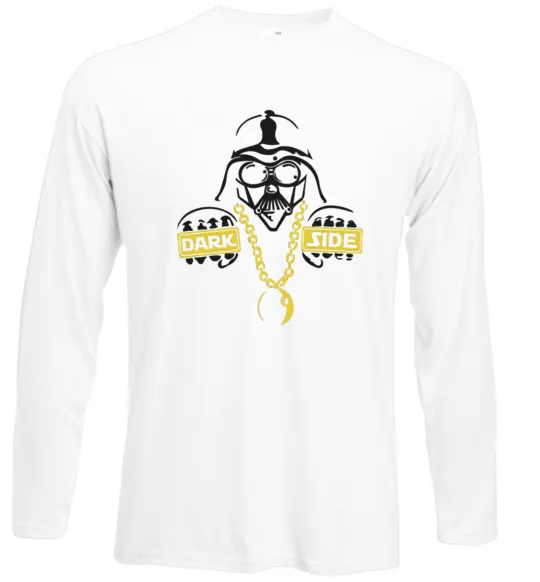 Лонгслив THE-DARK-SIDE-OF-SWAG Белый фото