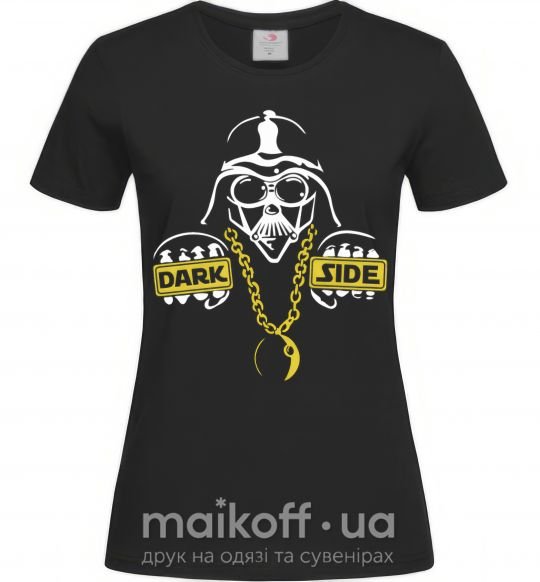 Жіноча футболка THE-DARK-SIDE-OF-SWAG Чорний фото