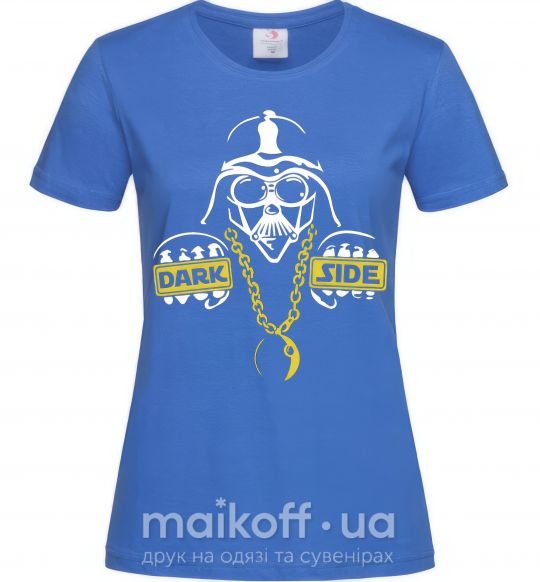 Женская футболка THE-DARK-SIDE-OF-SWAG Ярко-синий фото