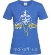Жіноча футболка THE-DARK-SIDE-OF-SWAG Яскраво-синій фото