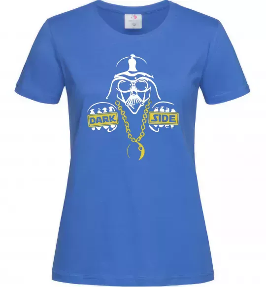 Жіноча футболка THE-DARK-SIDE-OF-SWAG Яскраво-синій фото