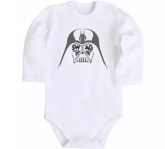 Детский боди DARK SIDE SWAG Белый фото