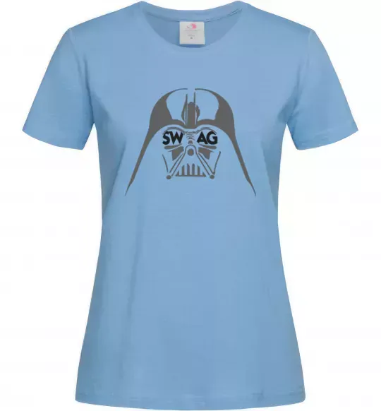 Женская футболка DARK SIDE SWAG Голубой фото