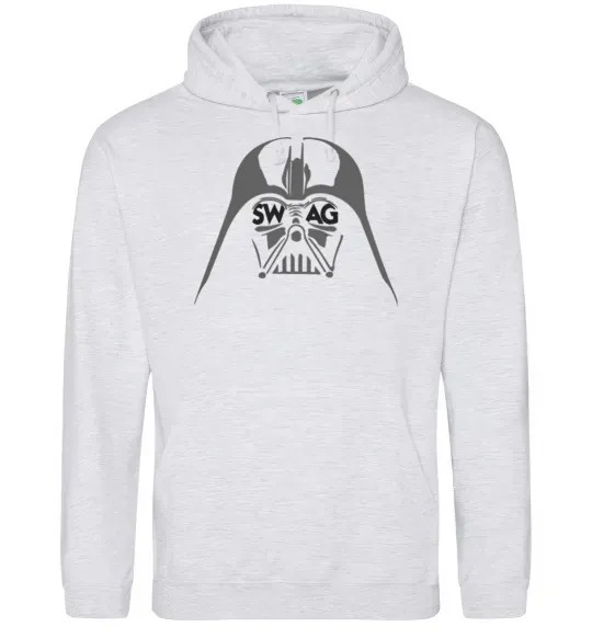 Чоловіча толстовка (худі) DARK SIDE SWAG Сірий меланж фото