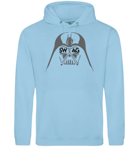 Мужская толстовка (худи) DARK SIDE SWAG Голубой фото