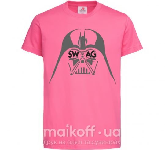 Дитяча футболка DARK SIDE SWAG Яскраво-рожевий фото