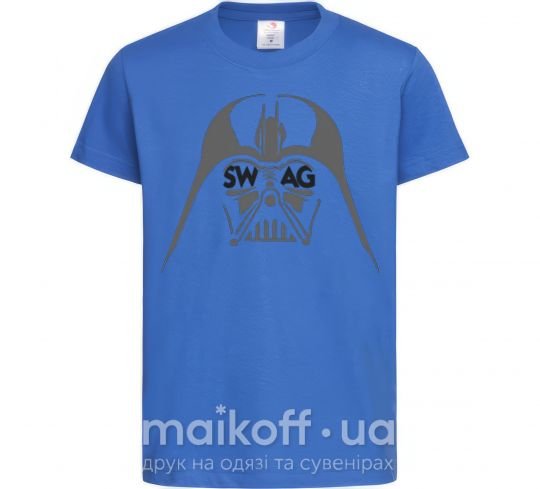 Детская футболка DARK SIDE SWAG Ярко-синий фото