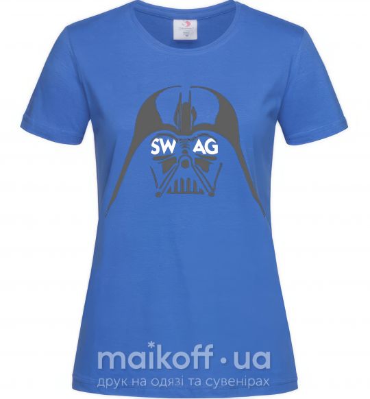Женская футболка DARK SIDE SWAG Ярко-синий фото