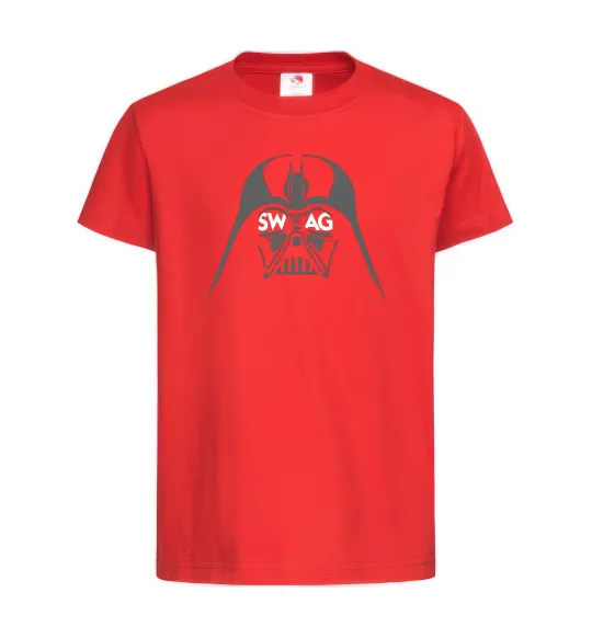 Детская футболка DARK SIDE SWAG Красный фото