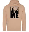 Мужская толстовка (худи) This is me Песочный Мужская толстовка (худи) This is me Песочный фото