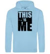 Чоловіча толстовка (худі) This is me Блакитний фото