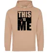 Жіноча толстовка (худі) This is me Пісочний Жіноча толстовка (худі) This is me Пісочний фото