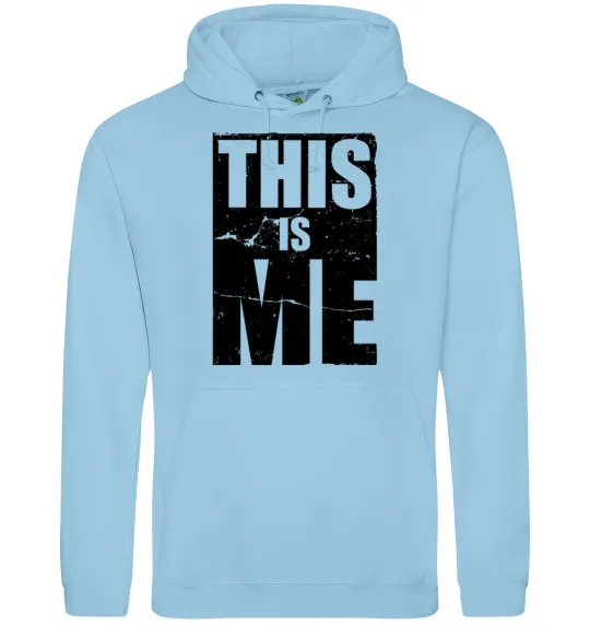 Женская толстовка (худи) This is me Голубой фото