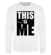 Світшот This is me Білий фото