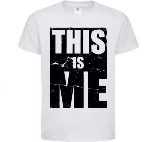 Дитяча футболка This is me Білий фото