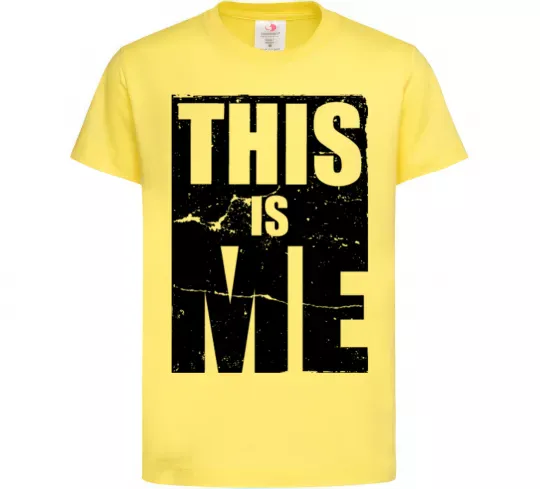 Дитяча футболка This is me Лимонний фото