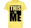 Дитяча футболка This is me Лимонний фото