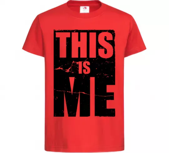 Дитяча футболка This is me Червоний фото