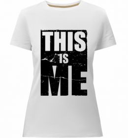 Жіноча преміум футболка This is me