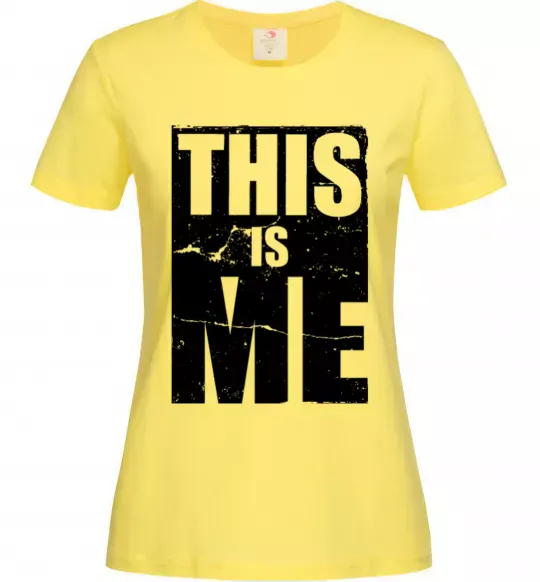 Жіноча футболка This is me Лимонний фото